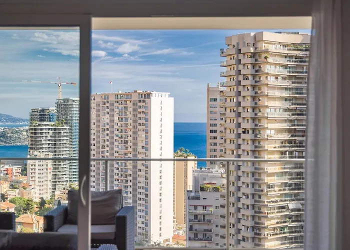 5mn Monaco - Terrasse - Vue - Parking - Bd Apartamento Beausoleil