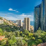 5mn Monaco - Terrasse - Vue - Parking - Bd דירה *