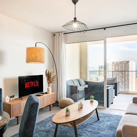 5mn Monaco - Terrasse - Vue - Parking - Bd Apartment *