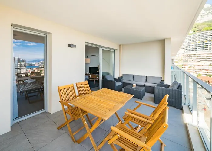 5mn Monaco - Terrasse - Vue - Parking - Bd Apartmán Beausoleil